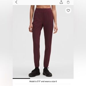 lululemon athletica Burgundy bay adapted state joggers